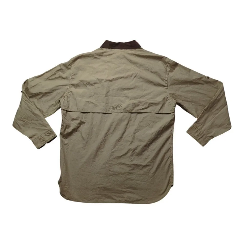 WOOLRICH Size L Men's Hunting Shooting Shirt Insulated Pads  Khaki Sportsman - Picture 4 of 13